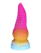 Passion Labs Dildo Fantasy No. 63 cu Ventuza Silicon Lichid Multicolor 20.5 cm