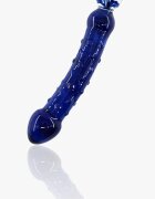 Passion Labs Dildo Flower Double Tip Sticla Premium Albastru 20 cm