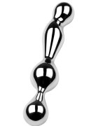 Passion Labs Dildo Metalic Sexy Curves Argintiu 17 cm