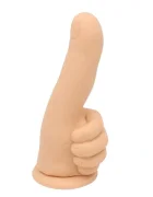 Passion Labs Dildo Thumber-Medium Baza cu Ventuza Silicon Lichid Natural 19 cm