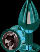 Passion Labs Dop Anal Charm Anal Plug Small Rose Gold Piatra Transparenta