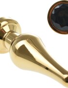 Passion Labs Dop Anal Emery Large Metalic Auriu Cristal Negru