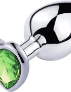 Passion Labs Dop Anal Hearty Buttplug Large Argintiu/Verde Deschis