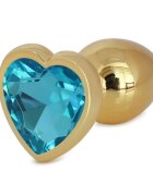 Passion Labs Dop Anal Hearty Buttplug Medium Auriu/Albastru Deschis