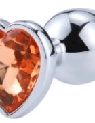 Passion Labs Dop Anal Hearty Buttplug Small Argintiu/Portocaliu