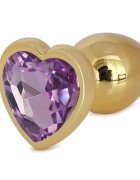 Passion Labs Dop Anal Hearty Buttplug Small Auriu/Mov Deschis