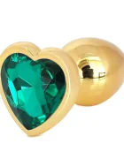 Passion Labs Dop Anal Hearty Buttplug Small Auriu/Verde Inchis