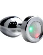Passion Labs Dop Anal Metalic Small Led Light Argintiu 7.2 cm