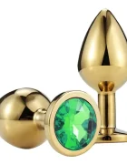 Passion Labs Dop Anal Metallic Buttplug Large Auriu/Verde Inchis