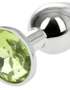 Passion Labs Dop Anal Metallic Buttplug Medium Argintiu/Verde Deschis
