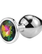 Passion Labs Dop Anal Metallic Buttplug Small Argintiu/Multicolor