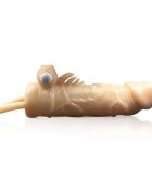 Passion Labs Manson Penis cu Vibratii Fantasy TPE Natural 18.5 cm
