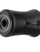 Passion Labs Masturbator Pulsator Barbati 3 Moduri Impingere Silicon USB Negru 13 cm