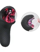 Passion Labs Stimulator Dual Plasma 10 Moduri Vibratii 10 Moduri Statice Silicon Negru 13.2 cm