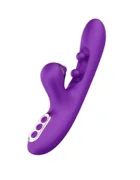 Passion Labs Vibrator Iepuras Royal Vibe 10 Moduri Vibratii 10 Moduri Stimulatoare Punctul G Silicon USB Mov 24.2 cm