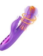 Passion Labs Vibrator Iepuras Samira Vibrating&Rotating&Thrusting&Heating Silicon USB Mov 24.5 cm Sensations