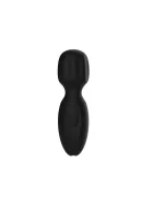 Passion Labs Vibrator Mini Wand Thrill 10 Moduri Vibratii Silicon Lichid USB Negru 11 cm