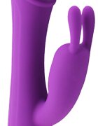 Passion Labs Vibrator Rabbit Levi Silicon USB 7 Moduri Mov 20 cm
