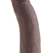 PIPEDREAM Dildo care ejaculeaza King Cock Mulatru 23 cm