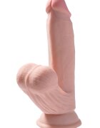 PIPEDREAM Dildo Realistic King Cock 3D Tripla Densitate Fanta Flesh Swinging Balls 21.5 cm