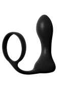 PIPEDREAM Inel de Penis cu Stimulator Anal 10 Moduri Vibratii Silicon USB Negru 11.4 cm