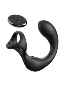 PIPEDREAM Inel de Penis cu Stimulator Anal Remote Control 10 Moduri Vibratii Functie Stimulare Perineu Silicon USB Negru 14 cm