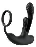 PIPEDREAM Inel de Penis cu Stimulator Ass-Gasm IntiMotion Remote Control 4 Motoare Puternice Functii Multiple Silicon USB Negru 15.9 cm
