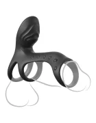 PIPEDREAM Inel de Penis Ultimate Couples Cage Pro 2 Motoare 10 Moduri Vibratii Silicon Negru