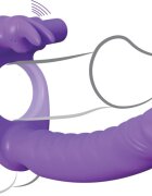PIPEDREAM Inel Penis Rabbit Double Penetrator Silicon Mov 17.8 cm