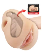 PIPEDREAM Masturbator Pussy Pounder Squeeze Material Fanta Flesh Natural 1.3 kg