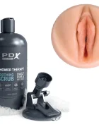 PIPEDREAM Masturbator Shower Therapy Soothing Scrub Fanta Flesh Natural 20.7 cm