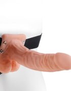 PIPEDREAM Seria Fetish Fantasy 19cm Hollow Strap-On with Balls Flesh
