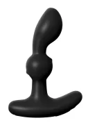 PIPEDREAM Stimulator Anal P-Motion Remote Control 5 Moduri Vibratii 3 Moduri Miscari Bile Silicon USB Negru 15.2 cm