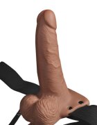PIPEDREAM Strap-on Hollow Vibrator Fetish Fantasy 10 Moduri Vibratii PVC Natural 17.8 cm
