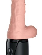 PIPEDREAM Vibrator King Cock Plus Triple Threat Vibrating&Thrusting&Heating Fanta Flesh 27.1 cm
