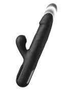 PIPEDREAM Vibrator Sonix Silicone Thruster 10 Moduri Vibratii 7 Moduri Impingere Silicon USB Negru 22 cm