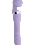 Playboy Vibrator Dual Wand Vibrato Silicon USB Lila 24 cm