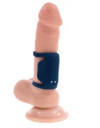 Playboy Vibrator Penis Jet Pack 9 Moduri Vibratii Silicon USB Magnetic Albastru Inchis