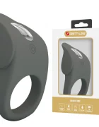 PRETTYLOVE Inel de Penis Master Alto 10 Moduri Vibratii Silicon USB Negru