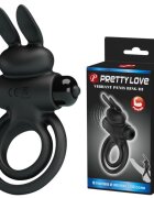 PRETTYLOVE Inel Penis Pretty Love Vibrant Ring III 10 Moduri Vibratii Silicon Negru