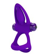 PRETTYLOVE Inel Penis Pretty Love Vibration Cock Ring 10 Moduri Vibratii Silicon Violet
