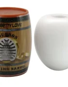 PRETTYLOVE Ou Masturbator Bourbon Charming Barrel TPE Alb