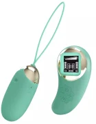 PRETTYLOVE Ou Vibrator Mina 10 Moduri Vibratii Telecomanda Wireless cu Ecran Led Silicon USB Verde