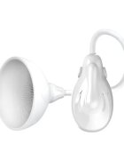PRETTYLOVE Pompa cu Vibratii pentru Sani Fantasy Partner Silicon Alb