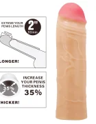 PRETTYLOVE Prelungitor Penis Chane TPR Natural 18 cm
