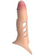 PRETTYLOVE Prelungitor Penis Lve +4 cm cu Vibratii TPE Natural