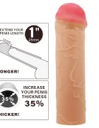 PRETTYLOVE Prelungitor Penis Nile TPR Natural 16.5 cm