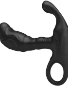 PRETTYLOVE Stimulator Anal Andrew Control Bluetooth Aplicatie Mobila Silicon Negru 11.5 cm