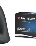 PRETTYLOVE Stimulator Anal Archenemy 12 Moduri Vibratii Silicon USB Negru 12.1 cm