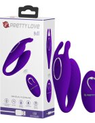 PRETTYLOVE Stimulator Bill 12 Moduri Vibratii Silicon USB Remote Control Violet